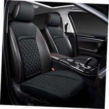 Front Car Seat Covers for Jeep,Leather Waterproof Seat front seat cover Black1