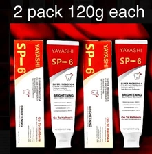 2pk Sp-6 Probiotic Toothpaste: Stain Removing, Whitening, Bad Breath, Halitosis