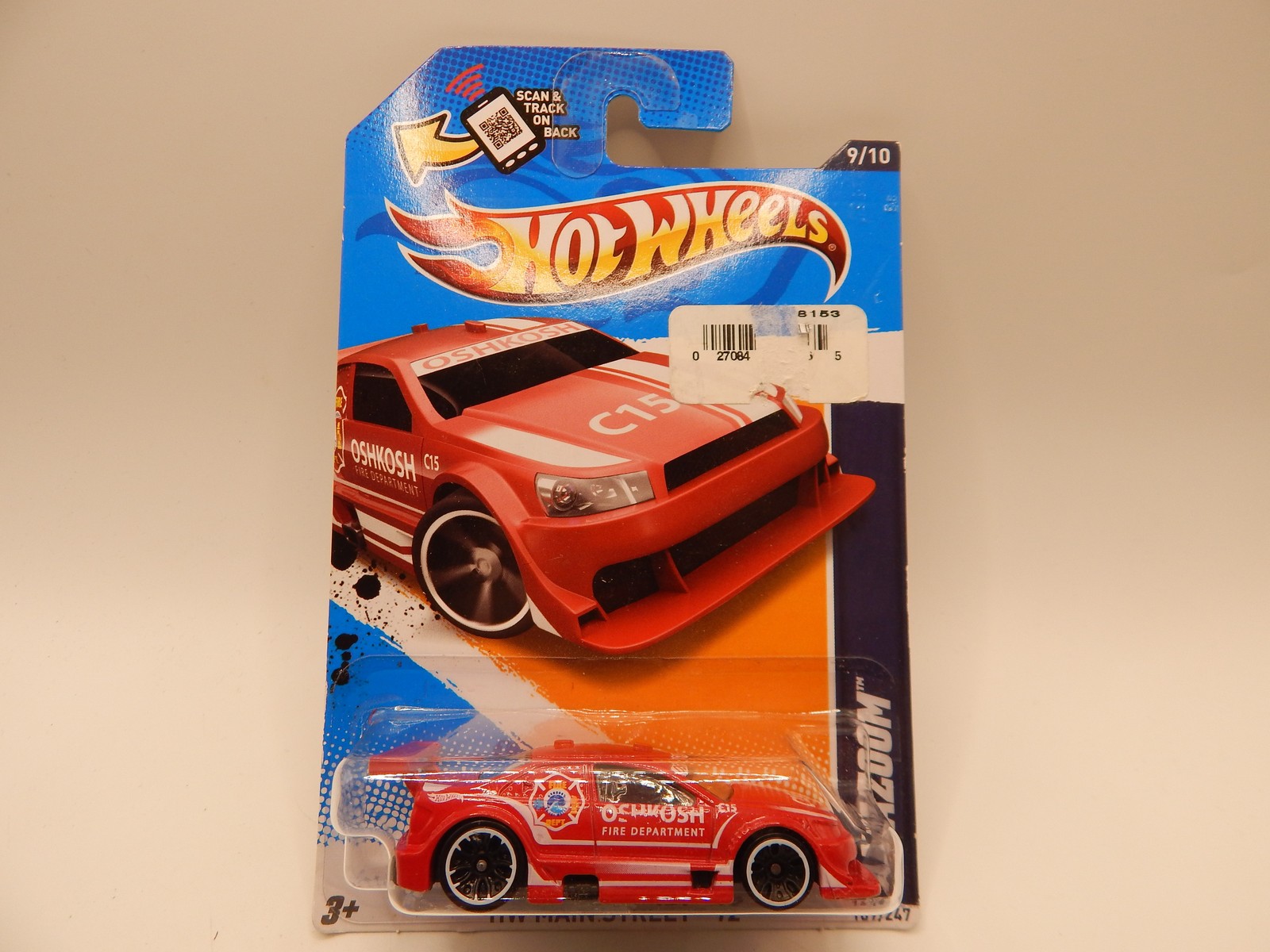 2011 Hot Wheels Red Amazoom HW Main Street '12 169/247 9/10