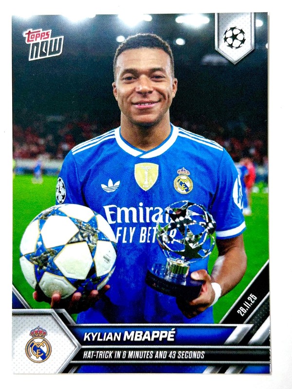 2025-26 Topps Now KYLIAN MBAPPE #59 UCL - Real MADRID CF