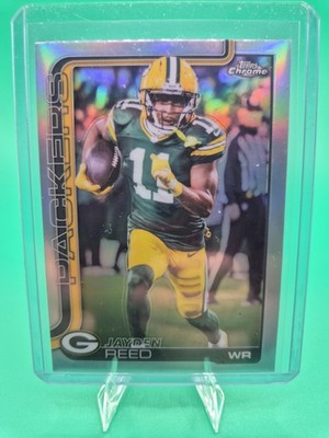 2025 Topps Chrome Jayden Reed Refractor #107 Green Bay Packers