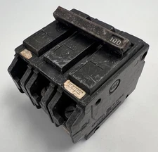 GENERAL ELECTRIC THQB32100 3 POLE 100A 240V CIRCUIT BREAKER