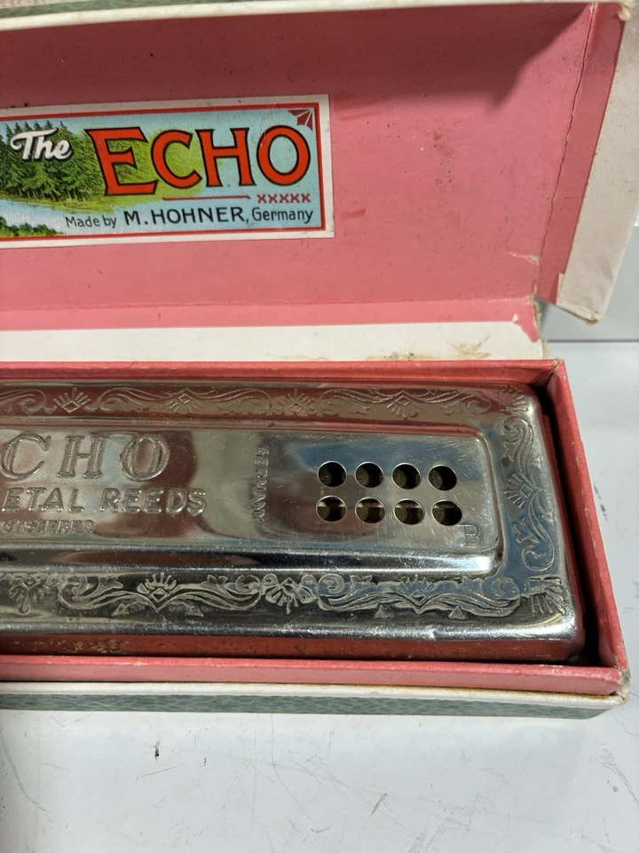 Arpa eco armónica M. Hohner de colección 56/96 M 2 B/F Alemania casi nueva con caja rara Foto 2 de 4