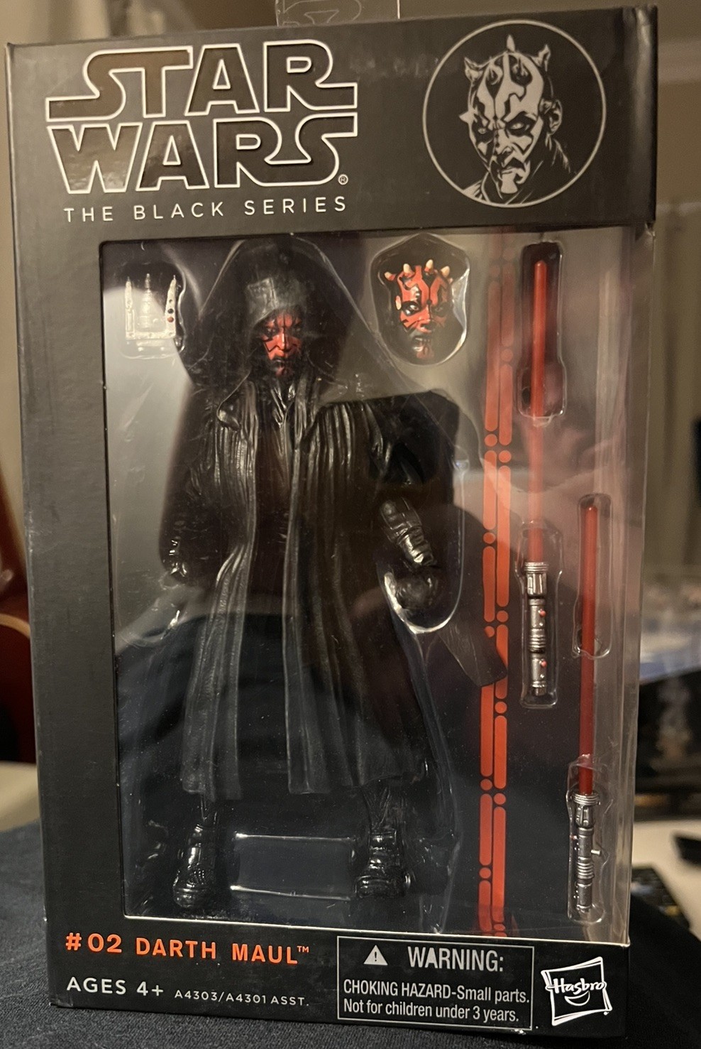Star Wars The Black Series Darth Maul #02 Orange Line 6" Action Figure New