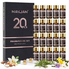 MAYJAM 20Pcs Fragrance Oil Gift Set for Diffuser Candle Soap Making Scented Oils