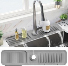 24 Inch Faucet Mat for Kitchen Sink Splash Guard Behind Faucet, Sink Protectors