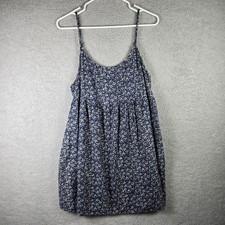 Wild Fable Floral Spaghetti Strap Maxi Dress Womens Size Medium Blue AOP