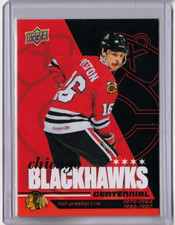 RICH PRESTON 25/26 Blackhawks Centennial #96 HIGH DECIBEL Parallel SP #d 057/125