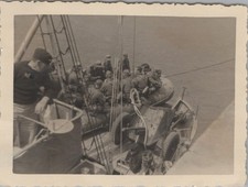 Photo, Wehrmacht, exercice de bateau pneumatique avec canon Pak D/118