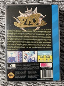 Vay (Sega CD, 1994)  RPG w/Game, Manual, Card, Map, & Strategy Guide