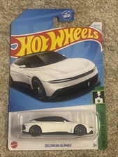 White DeLorean Alpha5 Hot Wheels #85/250 HW GREEN SPEED 7/10