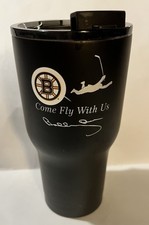 RARO Vaso Rtic 20 OZ Acero Inoxidable Boston Bruins Come Fly Excelente Estado
