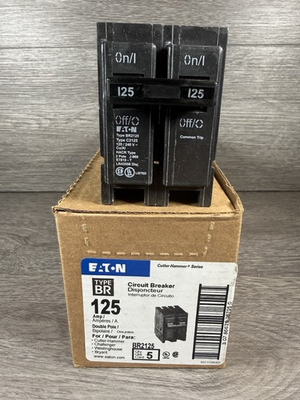 #ad NEW Cutler Hammer Eaton BR2125 125 Amp 2 Pole Circuit Breaker Type BR 120 240V $64.99