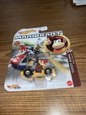 NEW Mattel GRN15 Hot Wheels Mario Kart 1:64 Donkey DIDDY KONG Pipe Frame Diecast