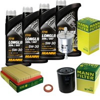 Mann Inspektionspaket 4L Mannol Longlife 5W-30 FüR Nissan Almera I Hatchback