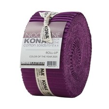 Nocturne Purple 2025 Jelly Roll by Kona Cotton Solids for Robert Kaufman