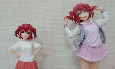 Love Live Sunshine Ruby Kurosawa Prize Figur 2 Set BANPRESTO SQ EXQ Gebraucht...
