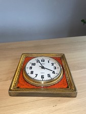 Keramik Vintage Küchenuhr - Uhr - pallas Heges Quartz - Made in Germany