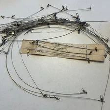 Vintage Wire Leaders For Fresh Or Saltwater Fishing Lengths 6"-24" 40 Plus Pcs.