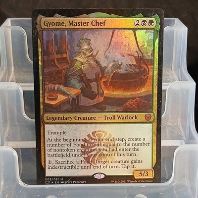 Magic: The Gathering Gyome, Master Chef Black Green Legendary Mythic Foil 