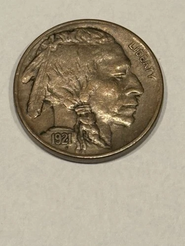 1921 BUFFALO NICKEL NICE AU FULLY STRUCK ORIGINAL SURFACES