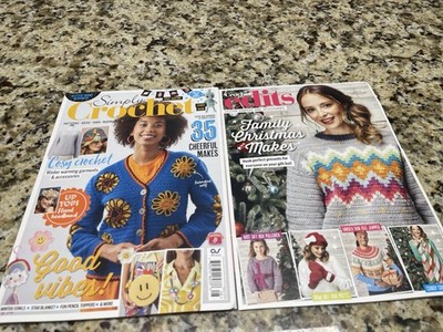 Simply Crochet & Crochet Edits Magazine Issue 128 Dec 2022 Knitting Accessories