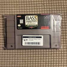 Bass Masters Classic Pro Edition Super Nintendo SNES 1992 Cartridge Only Tested