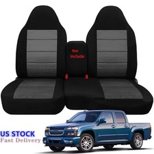 Truck Seat Covers Cotton Blk-charcoal Insert Fits 04-12 Ford Ranger 6040 Hiback