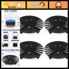 4 Pack Car Wash Bucket Grit Guard Inserts - 10.24 Dirt Trap For 3-5 Gallon Buck 4 Pack Car Wash Bucket Grit Guard Inserts - 10.24 Dirt Trap For 3-5 Gallon Buck