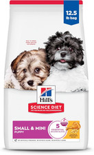 Hill'S Science Diet Puppy Small  Mini Dry Dog Food, Chicken  Brown Rice, 12.5