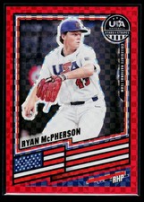 2026 Panini Stars & Stripes Red Power /149 Card #12 Ryan McPherson