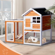 Wooden Chicken Coop House Poultry Hutch Pet Cage Outdoor with Nesting Box