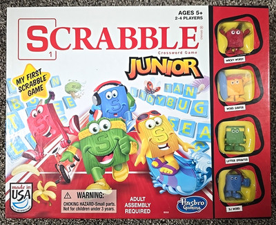 Hasbro Scrabble Junior Game Complete 2016 Kids Word Game Free Ship Add l