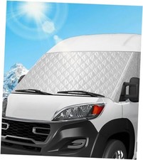 Windshield Cover for Ram ProMaster 2014-2024, Front Window Sunshade Polyester