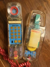 Vintage 1990's Radio Shack  Phone Clear Transparent Phone  UNTESTED