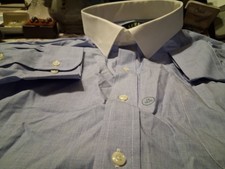NWT RALPH LAUREN DRESS SHIRT 18 34/5 ALL COTON BREAST POCKET NONIRON Xtra button