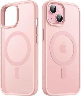 JETech Magnetisch Hülle für iPhone 15 6,1 Zoll, Handyhülle Schutzhülle Case rosa