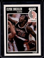 1989-90 Fleer Clyde Drexler #128 Trail Blazers