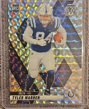 Panini 2025 Mosaic Rookie Tyler Warren Silver Prizm #354 Indianapolis Colts NFL