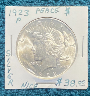 STORAGE UNIT FIND 1923 P Peace Silver One Dollar