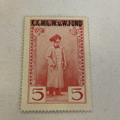 Patriotische Vignette, 1. WK ,öster Kaiserreich K.K. Mil. W. u. W. Fond