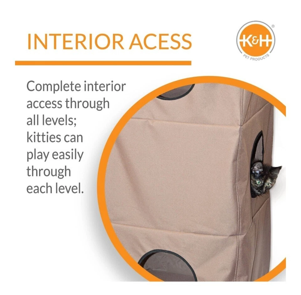 5 Story Hanging Cat Condo - Image 3 of 4