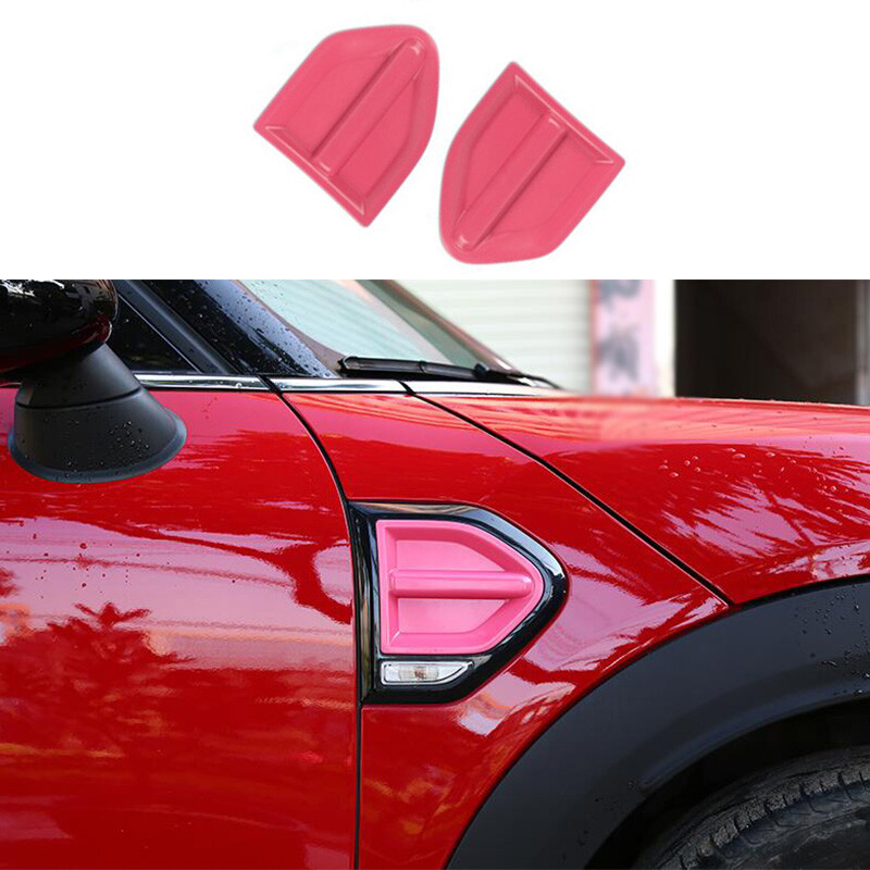 Fit For Mini Cooper Countryman F60 ABS Pink Side Vent Fender Flank Cover Trim