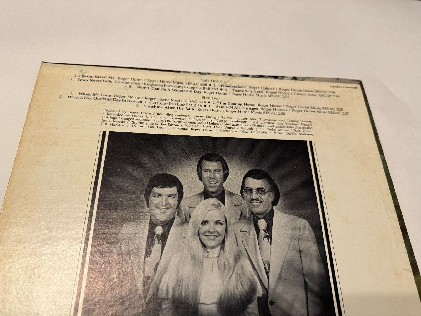 The Roger Horne Trio Jesus Saved Me 33 RPM LP Record Cavalry 1976 Y