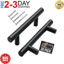 30 Pack 5 Inch Kitchen Cabinet Handles Matte Black Cabinet Pulls Black Drawer..