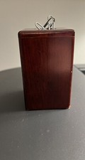 Small Wooden Magnetic Paper Clip Holder 3 1/4” X 1 7/8”