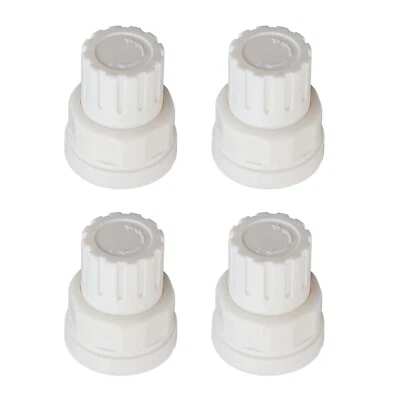 NOT SPECIFIED Fußbodenheizung Zubehör 4 Stück Kunststoff Handradschalter mit M30x1 5