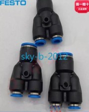 3 PIEZAS NUEVO EN CAJA Festol QSY-10 153151 igual diámetro en forma de Y conector rápido