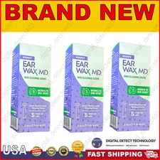 Eosera Ear Wax Md Wax Cleaning Drops 5 Vials 1.5 Ml Brand NEW 3 PACk