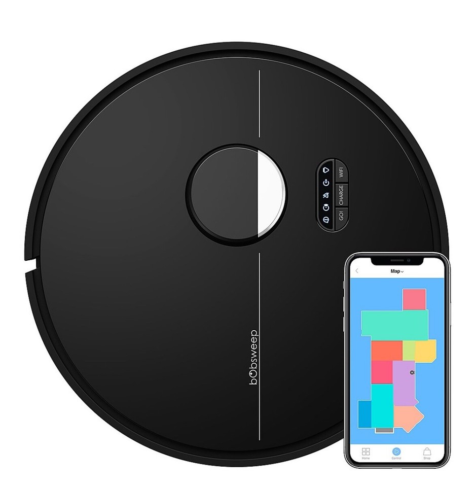 Bobsweep Dustin WiFi Connected SelfEmptying Robot Vacuum and Mop